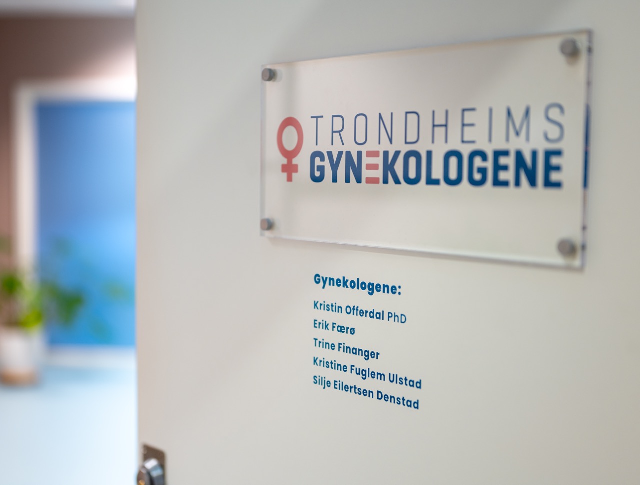 Inngangsdøren til trondheimsgynekologene